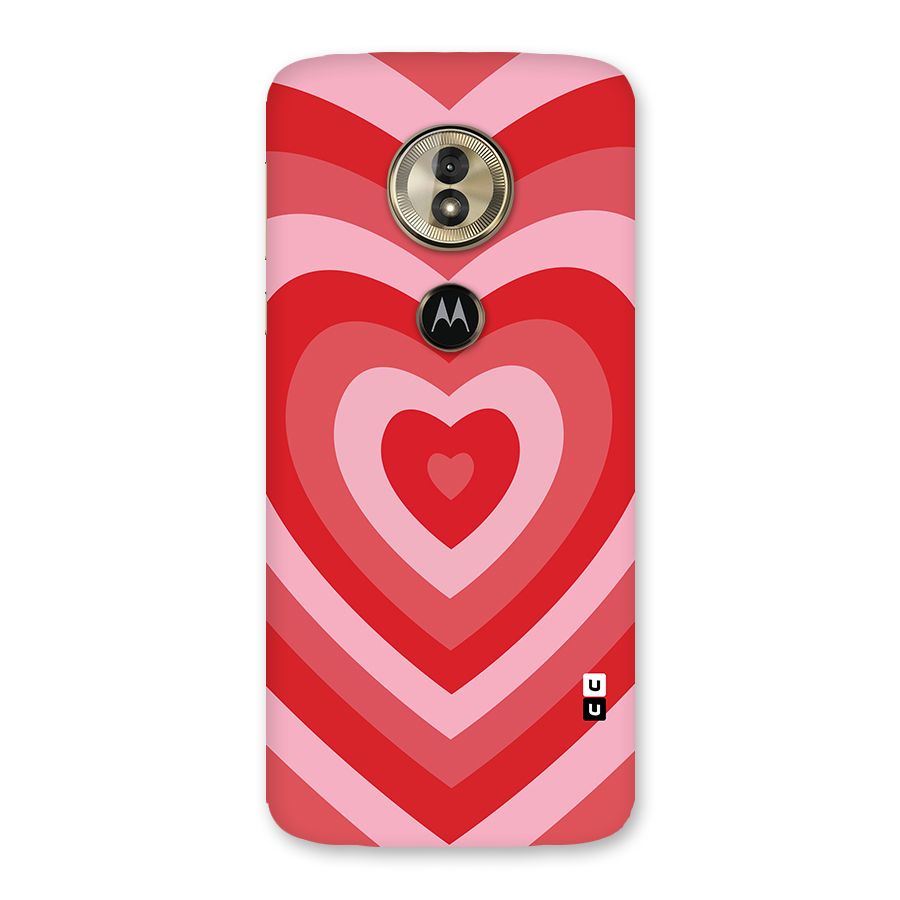 Red Retro Hearts Back Case for Moto G6 Play