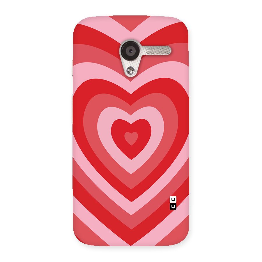 Red Retro Hearts Back Case for Moto X