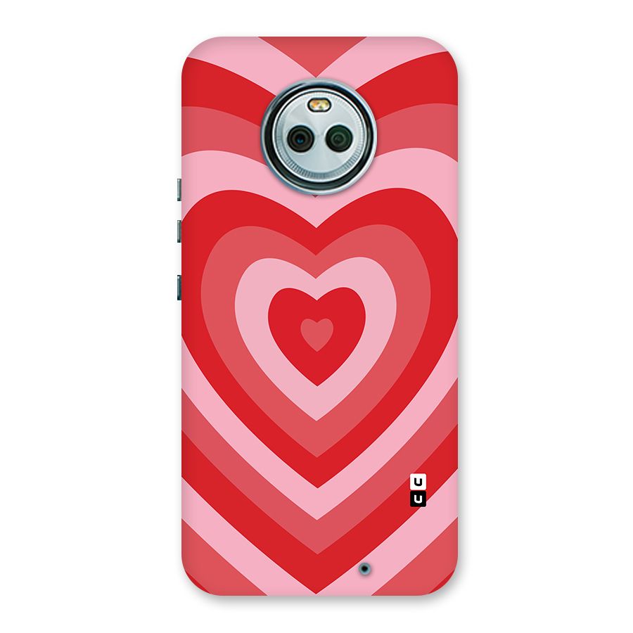 Red Retro Hearts Back Case for Moto X4