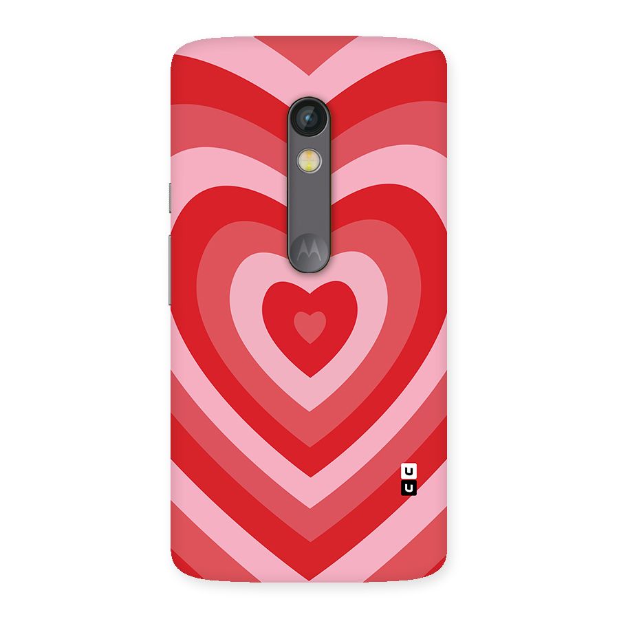 Red Retro Hearts Back Case for Moto X Play