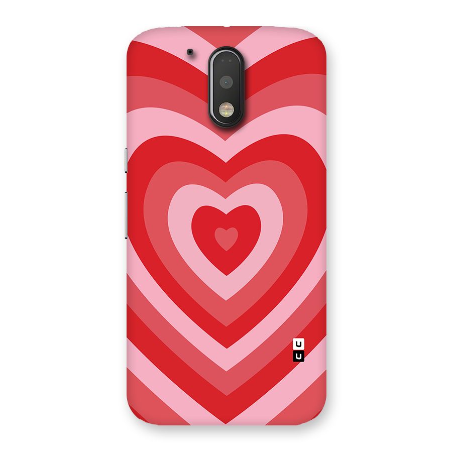 Red Retro Hearts Back Case for Motorola Moto G4