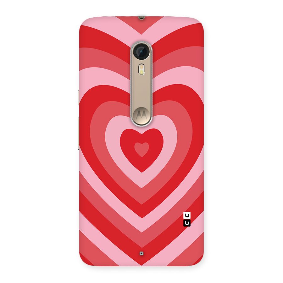 Red Retro Hearts Back Case for Motorola Moto X Style