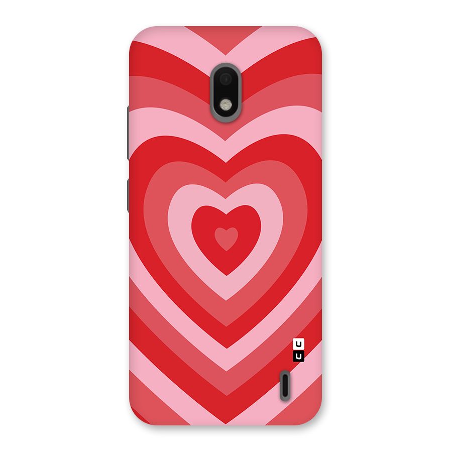 Red Retro Hearts Back Case for Nokia 2.2