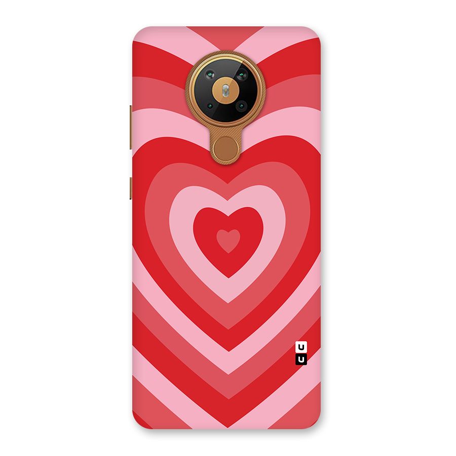 Red Retro Hearts Back Case for Nokia 5.3