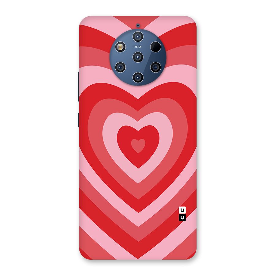 Red Retro Hearts Back Case for Nokia 9 PureView