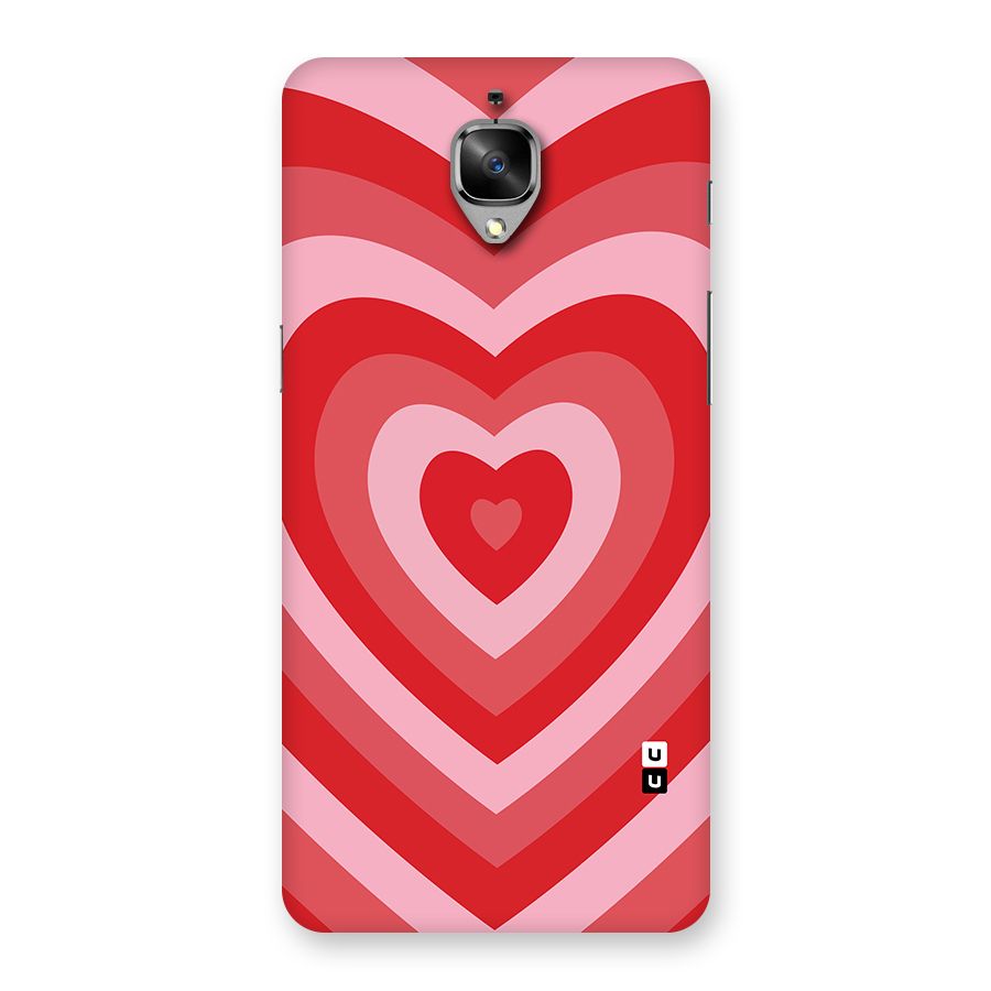 Red Retro Hearts Back Case for OnePlus 3