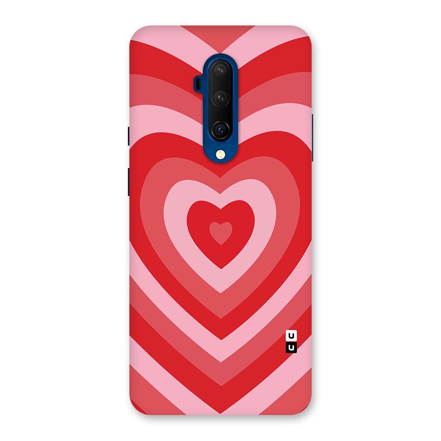 Red Retro Hearts Back Case for OnePlus 7T Pro