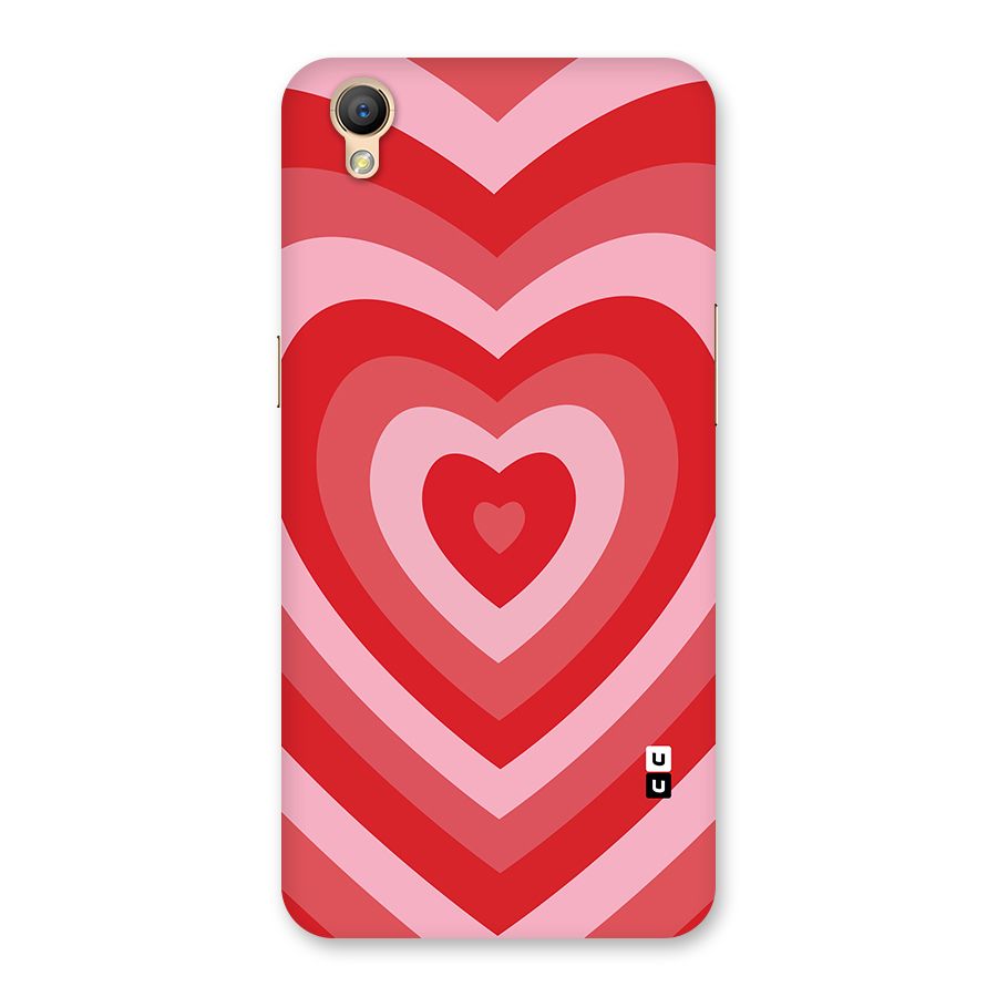 Red Retro Hearts Back Case for Oppo A37