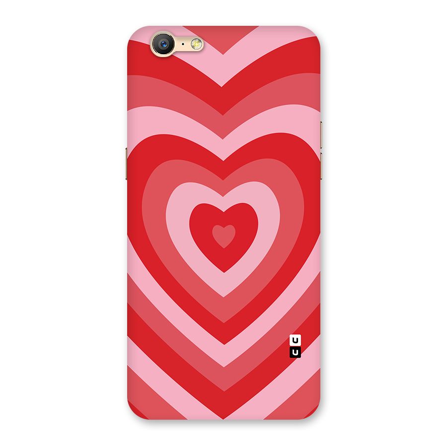 Red Retro Hearts Back Case for Oppo A39