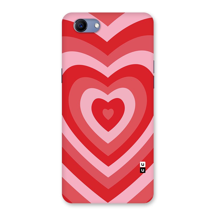 Red Retro Hearts Back Case for Oppo Realme 1