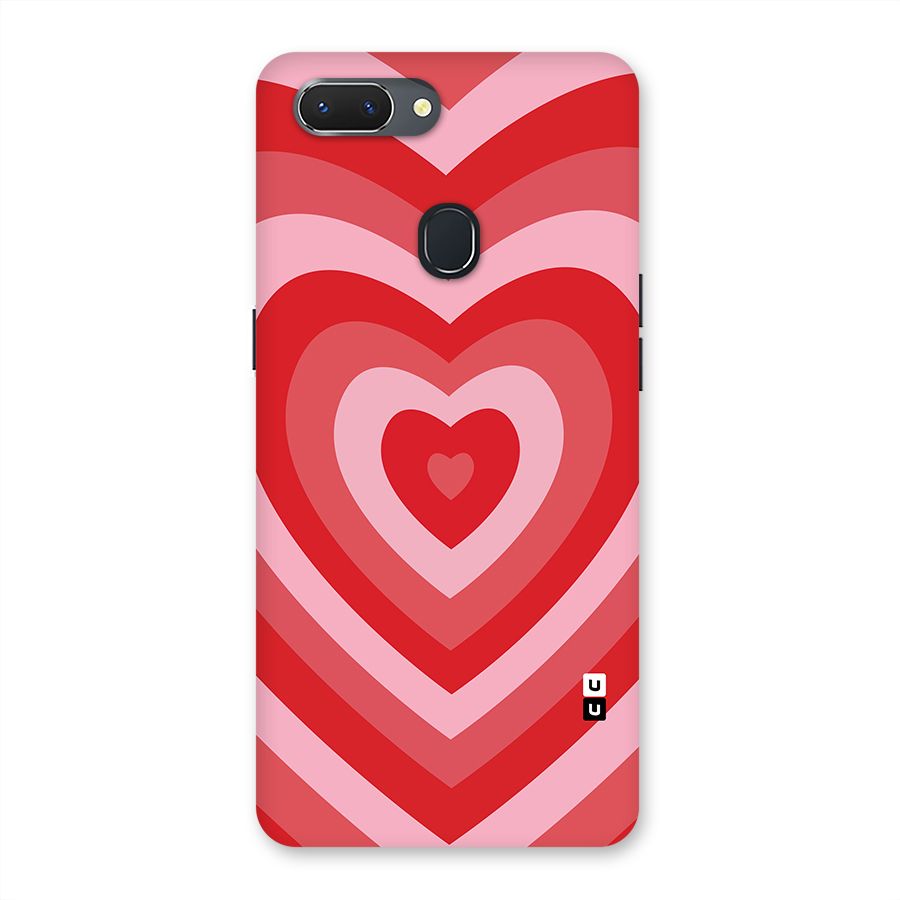 Red Retro Hearts Back Case for Oppo Realme 2