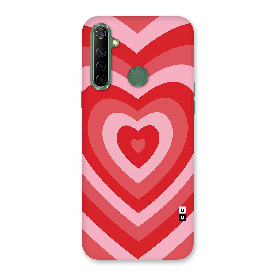 Red Retro Hearts Back Case for Realme Narzo 10