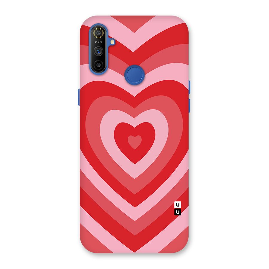 Red Retro Hearts Back Case for Realme Narzo 10A