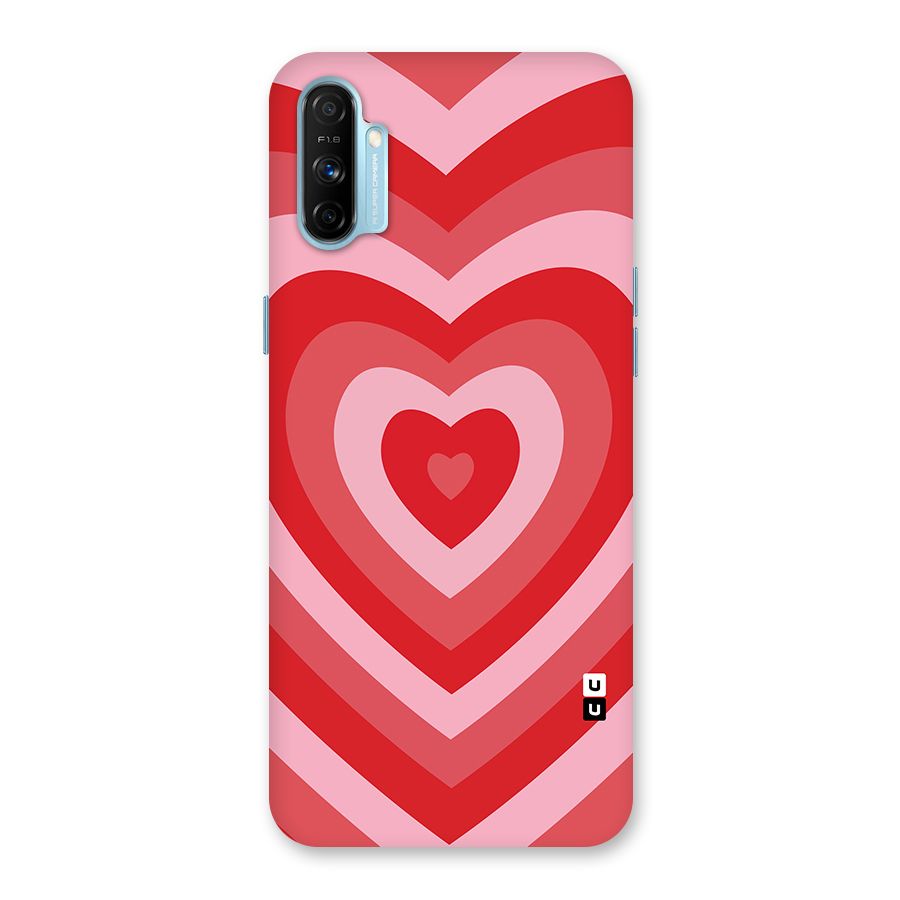 Red Retro Hearts Back Case for Realme Narzo 20A