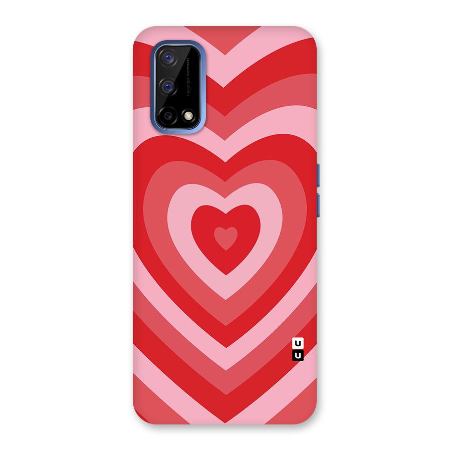 Red Retro Hearts Back Case for Realme Narzo 30 Pro