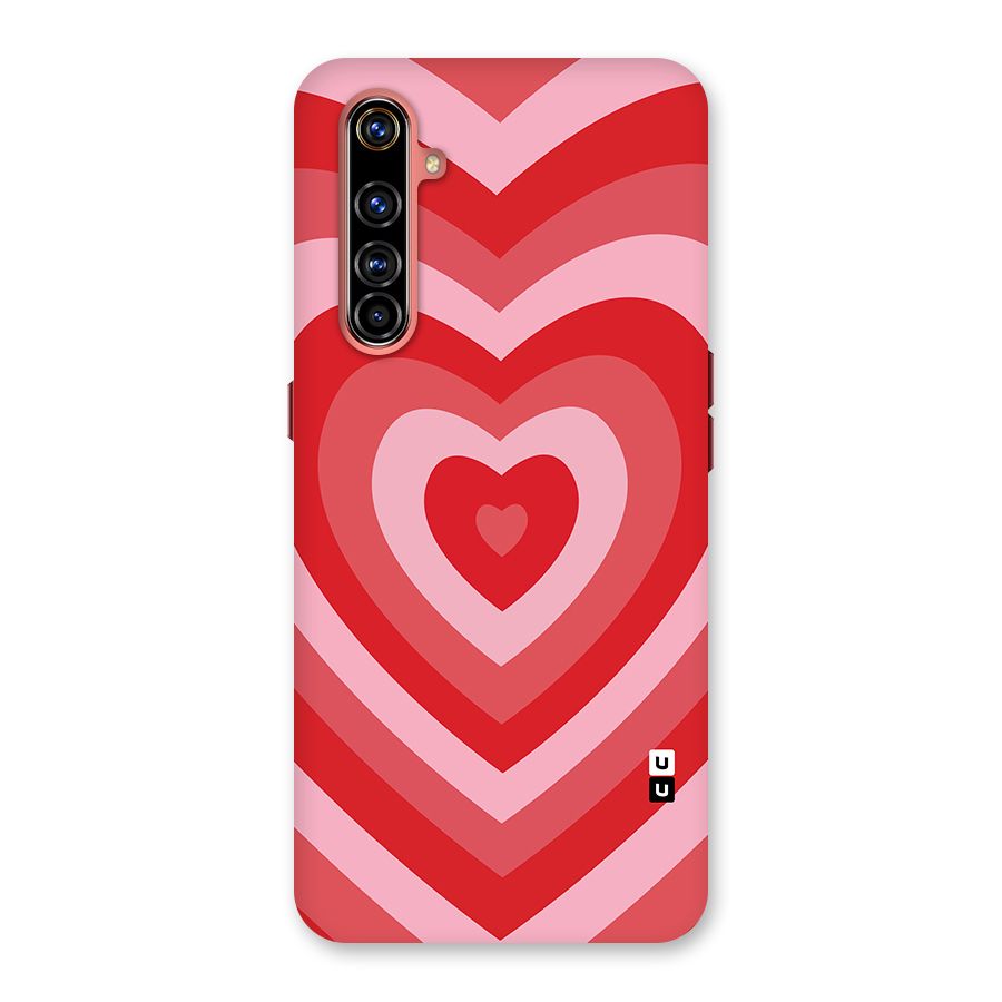 Red Retro Hearts Back Case for Realme X50 Pro
