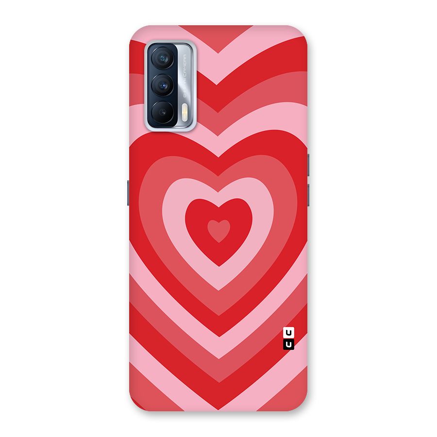 Red Retro Hearts Back Case for Realme X7