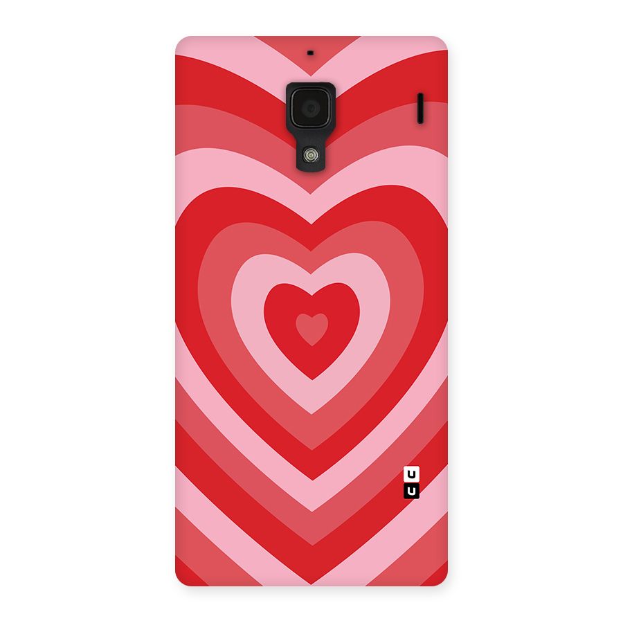Red Retro Hearts Back Case for Redmi 1S