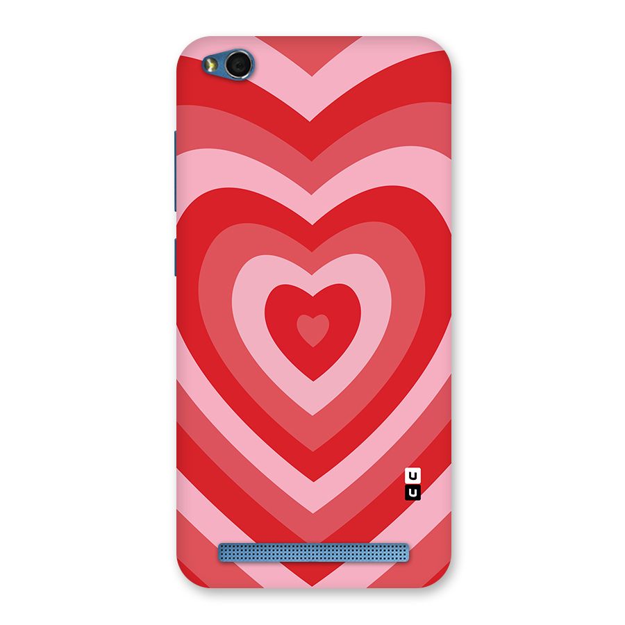 Red Retro Hearts Back Case for Redmi 5A