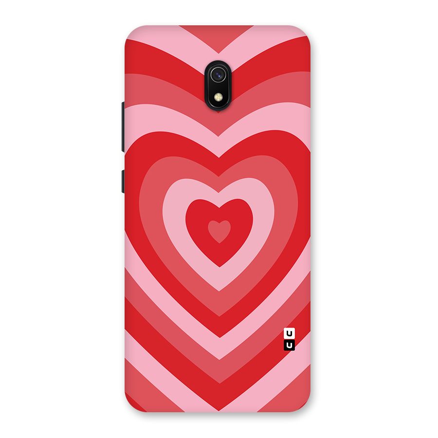 Red Retro Hearts Back Case for Redmi 8A