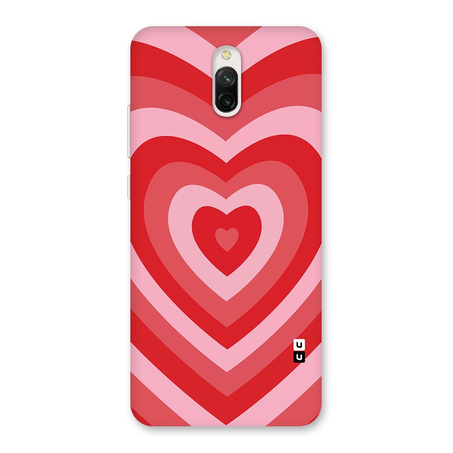 Red Retro Hearts Back Case for Redmi 8A Dual