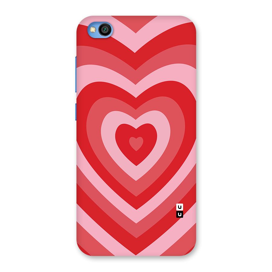Red Retro Hearts Back Case for Redmi Go