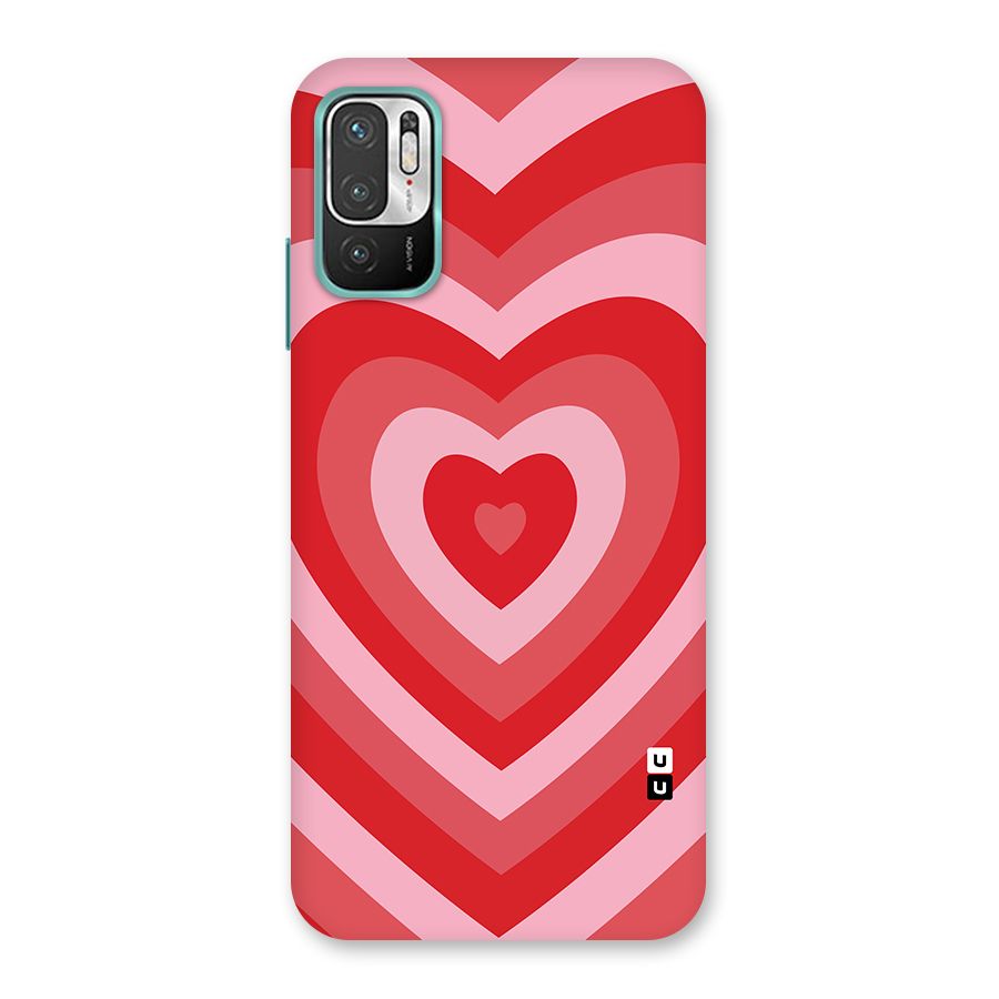 Red Retro Hearts Back Case for Redmi Note 10T 5G