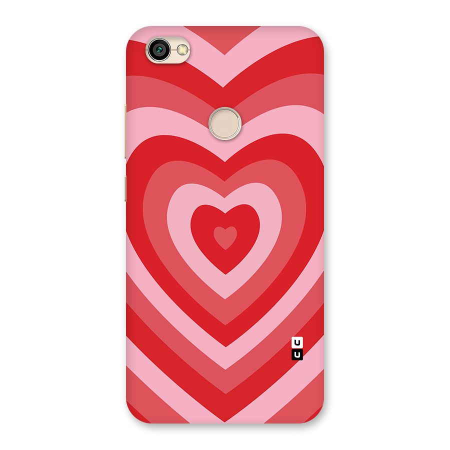 Red Retro Hearts Back Case for Redmi Y1 2017