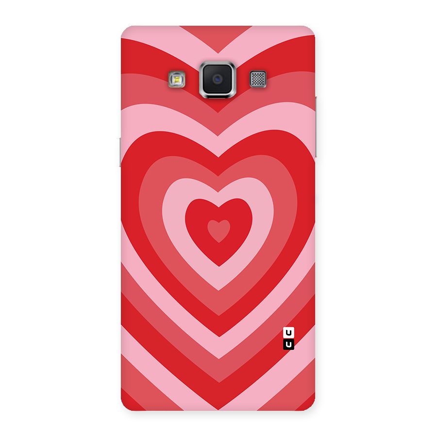 Red Retro Hearts Back Case for Samsung Galaxy A5