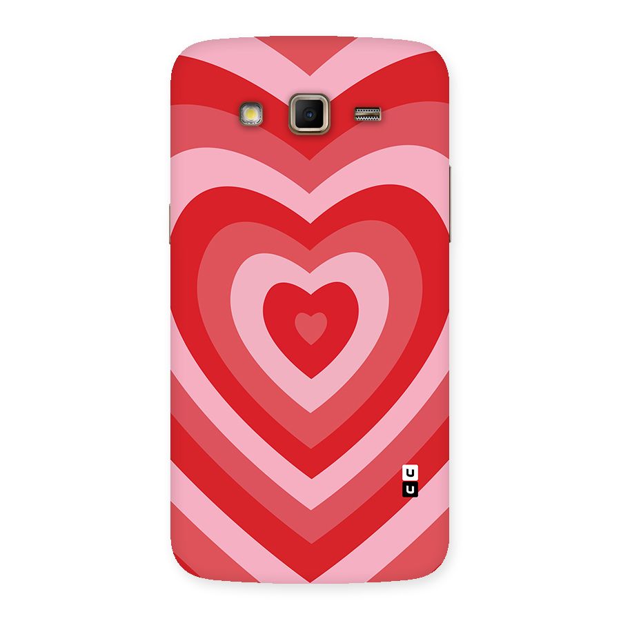 Red Retro Hearts Back Case for Samsung Galaxy Grand 2