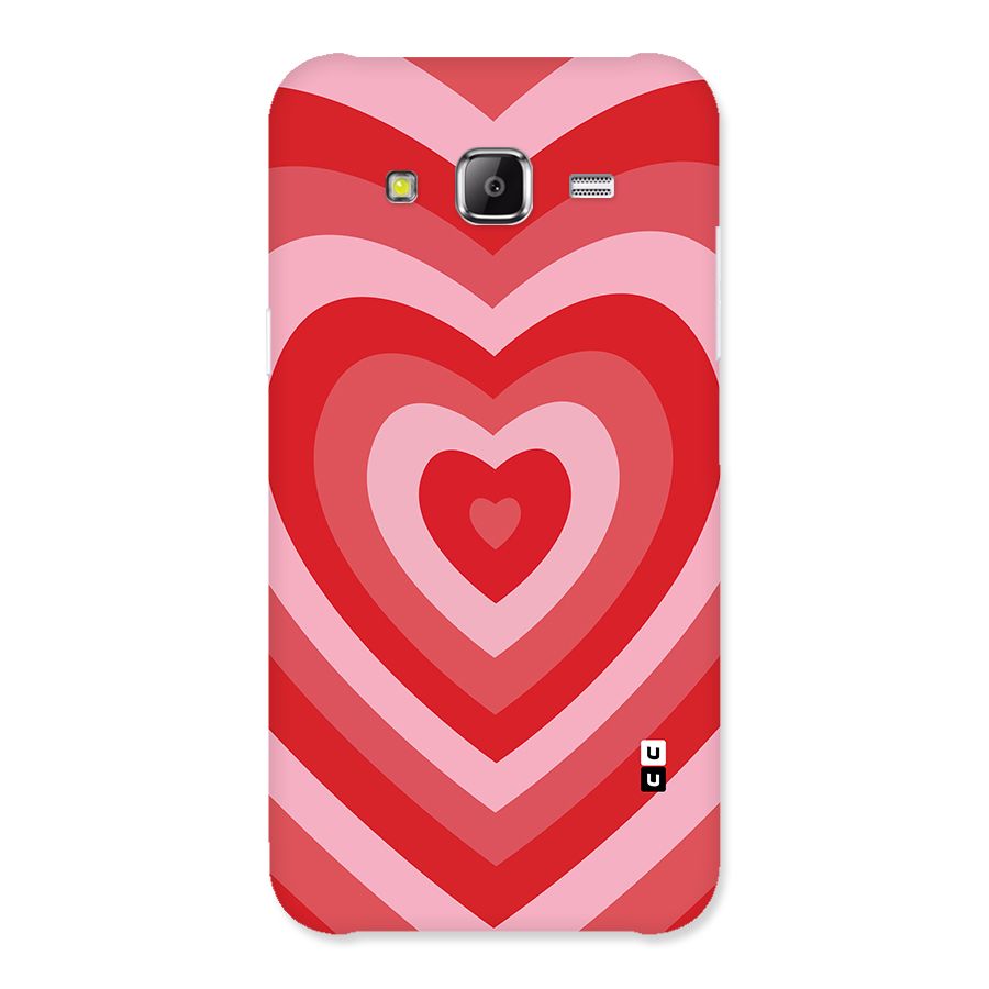 Red Retro Hearts Back Case for Samsung Galaxy J2 Prime