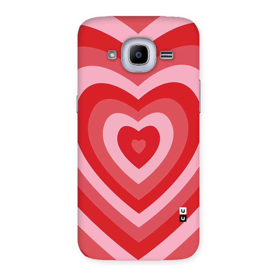 Red Retro Hearts Back Case for Samsung Galaxy J2 Pro