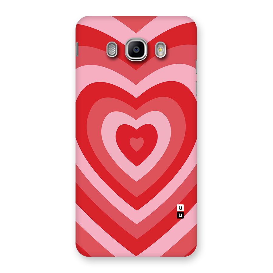 Red Retro Hearts Back Case for Samsung Galaxy J5 2016