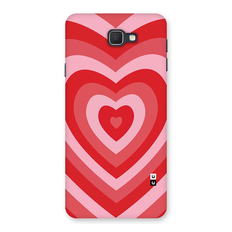 Red Retro Hearts Back Case for Samsung Galaxy J7 Prime