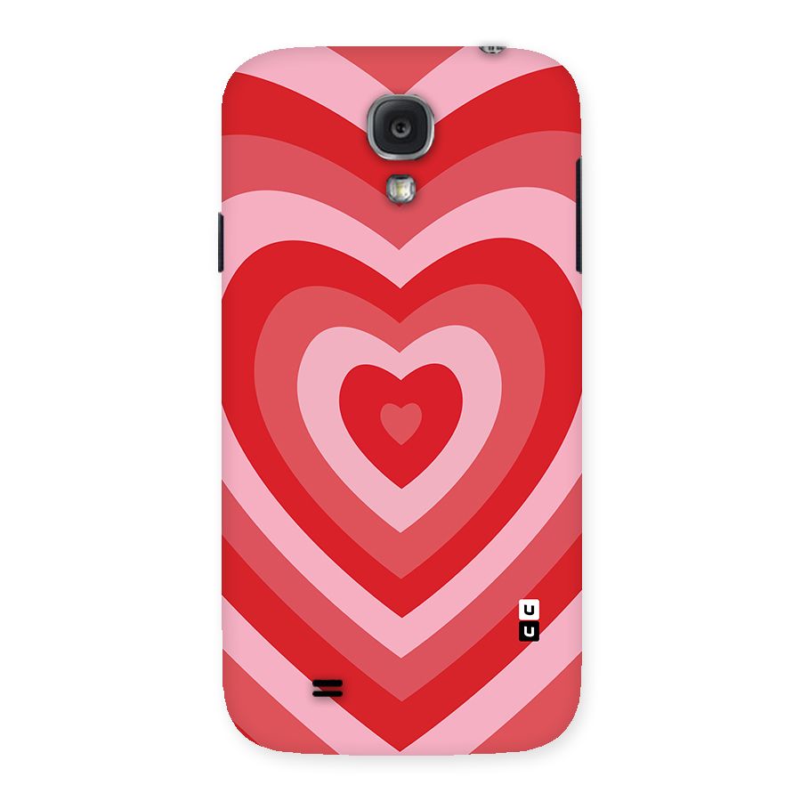 Red Retro Hearts Back Case for Samsung Galaxy S4
