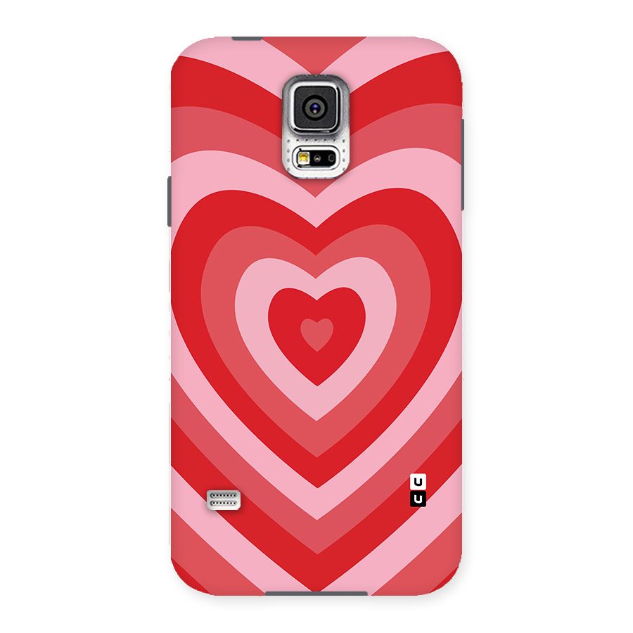Red Retro Hearts Back Case for Samsung Galaxy S5