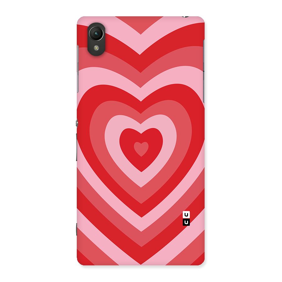 Red Retro Hearts Back Case for Sony Xperia Z2