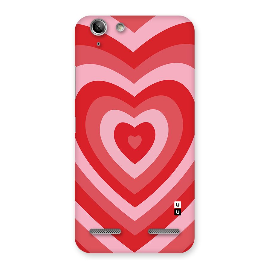 Red Retro Hearts Back Case for Vibe K5 Plus