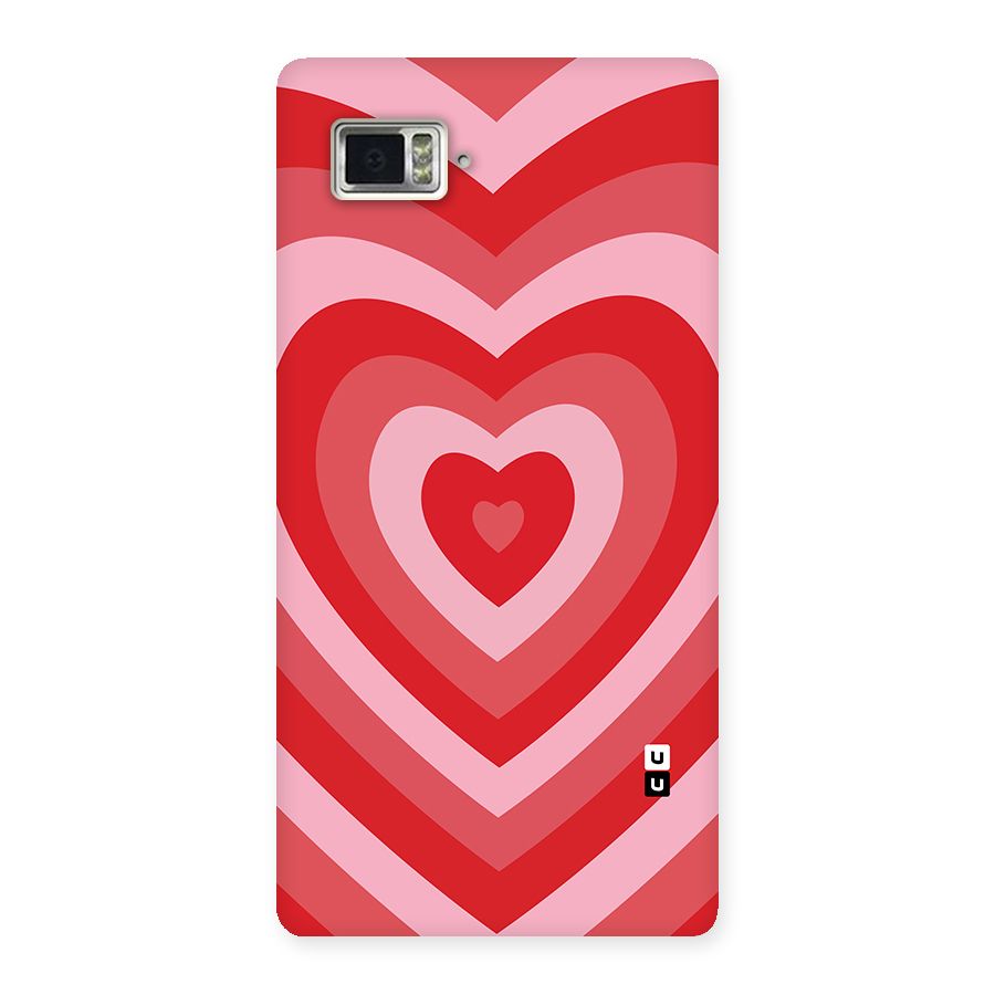 Red Retro Hearts Back Case for Vibe Z2 Pro K920