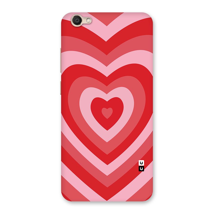 Red Retro Hearts Back Case for Vivo V5