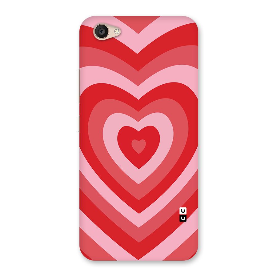 Red Retro Hearts Back Case for Vivo V5 Plus