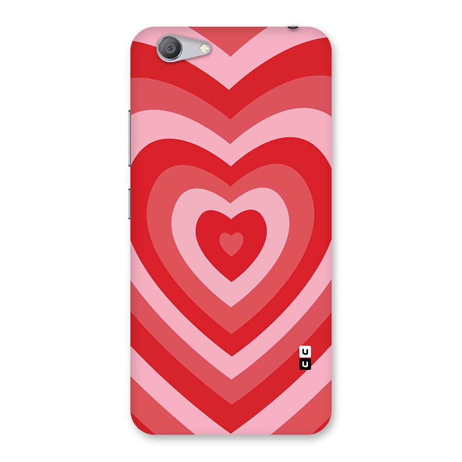 Red Retro Hearts Back Case for Vivo Y53