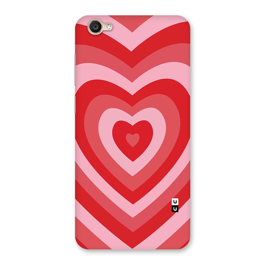 Red Retro Hearts Back Case for Vivo Y55s
