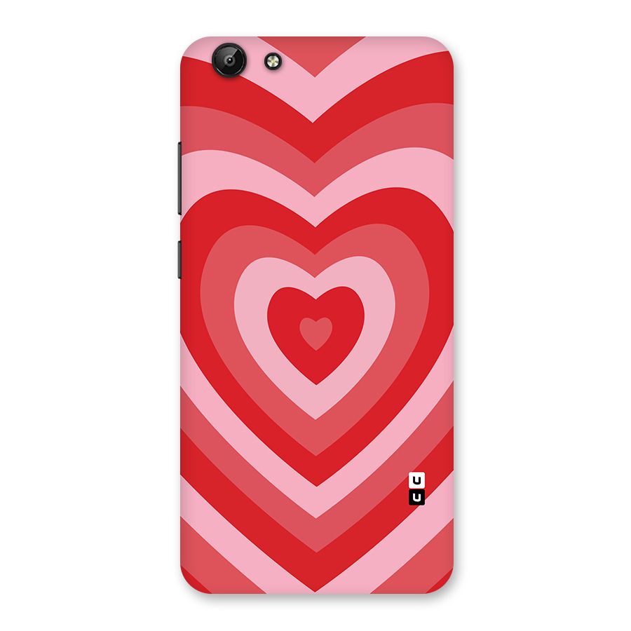 Red Retro Hearts Back Case for Vivo Y69