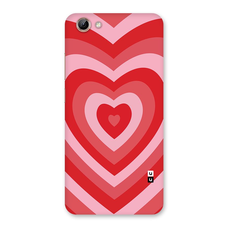 Red Retro Hearts Back Case for Vivo Y71i