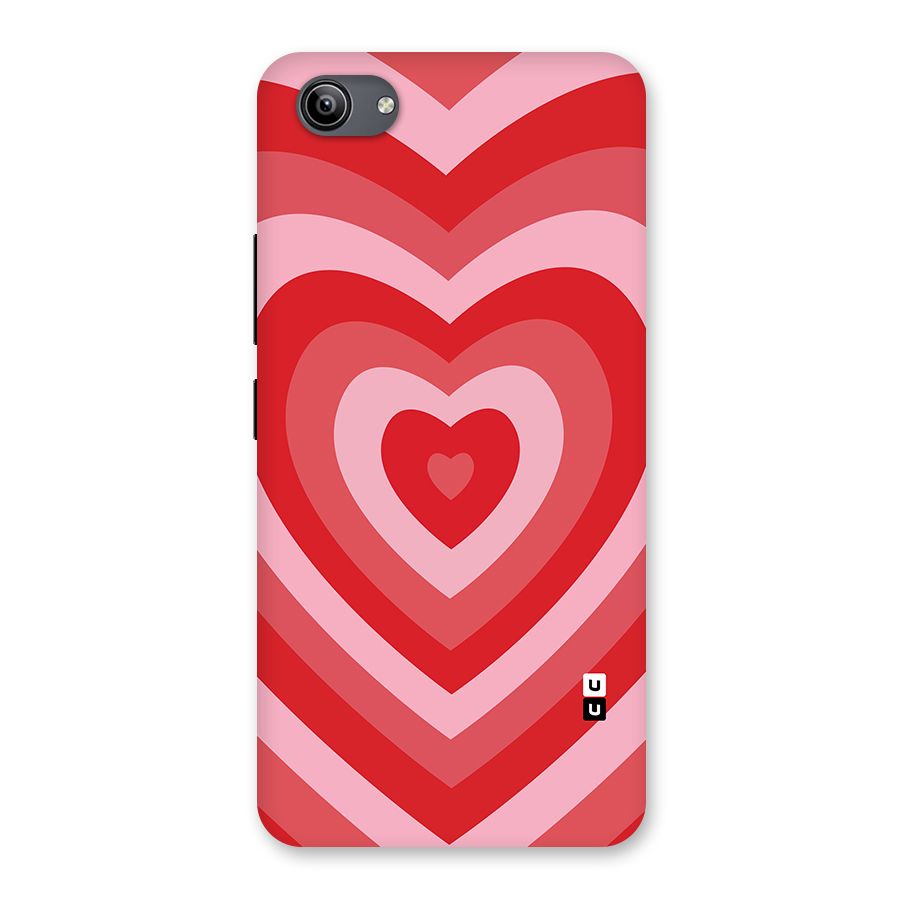 Red Retro Hearts Back Case for Vivo Y81i