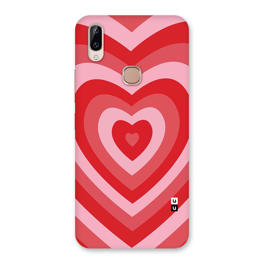 Red Retro Hearts Back Case for Vivo Y83 Pro
