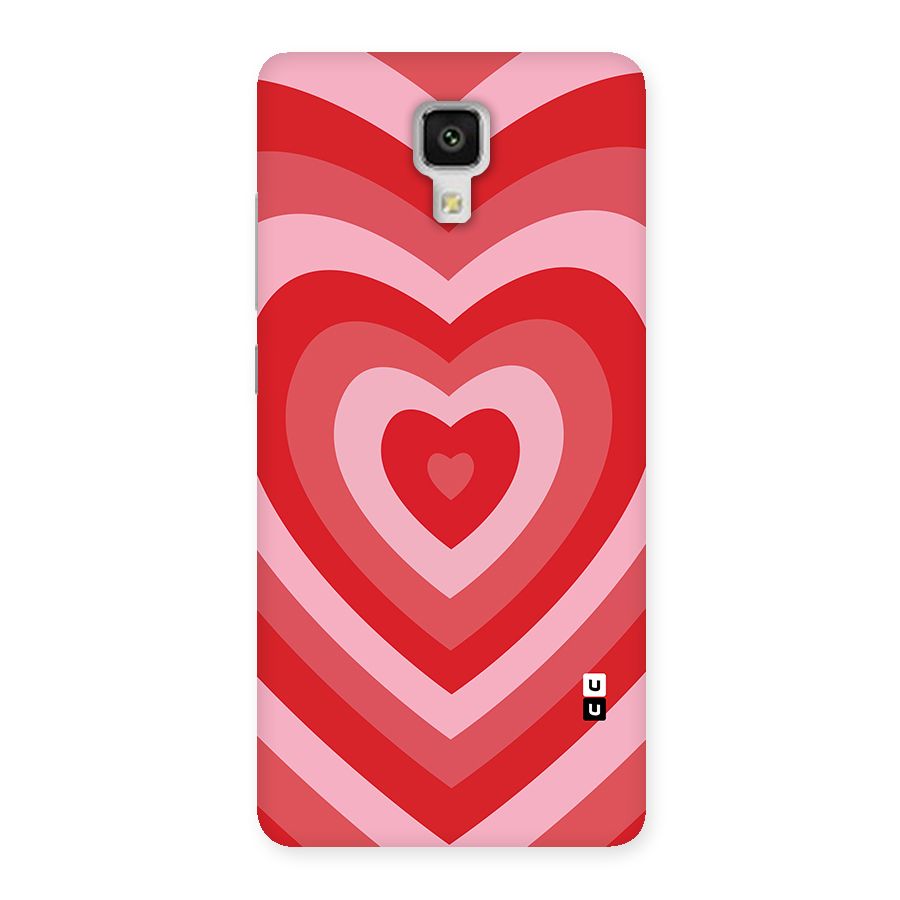 Red Retro Hearts Back Case for Xiaomi Mi 4
