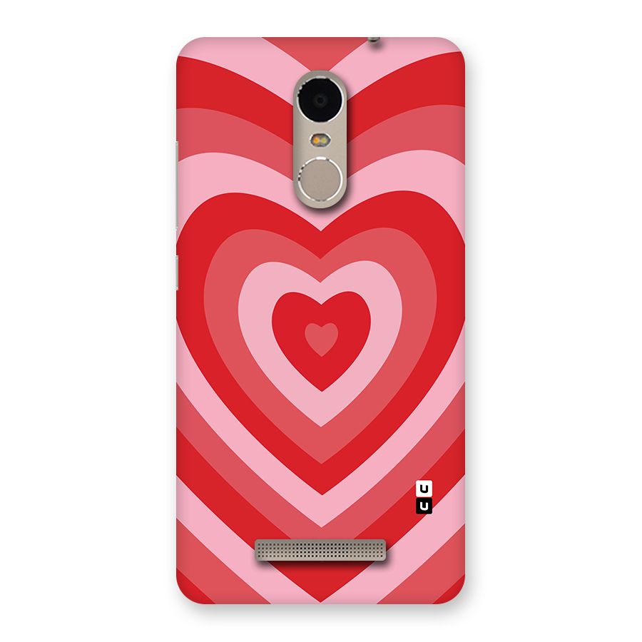 Red Retro Hearts Back Case for Xiaomi Redmi Note 3