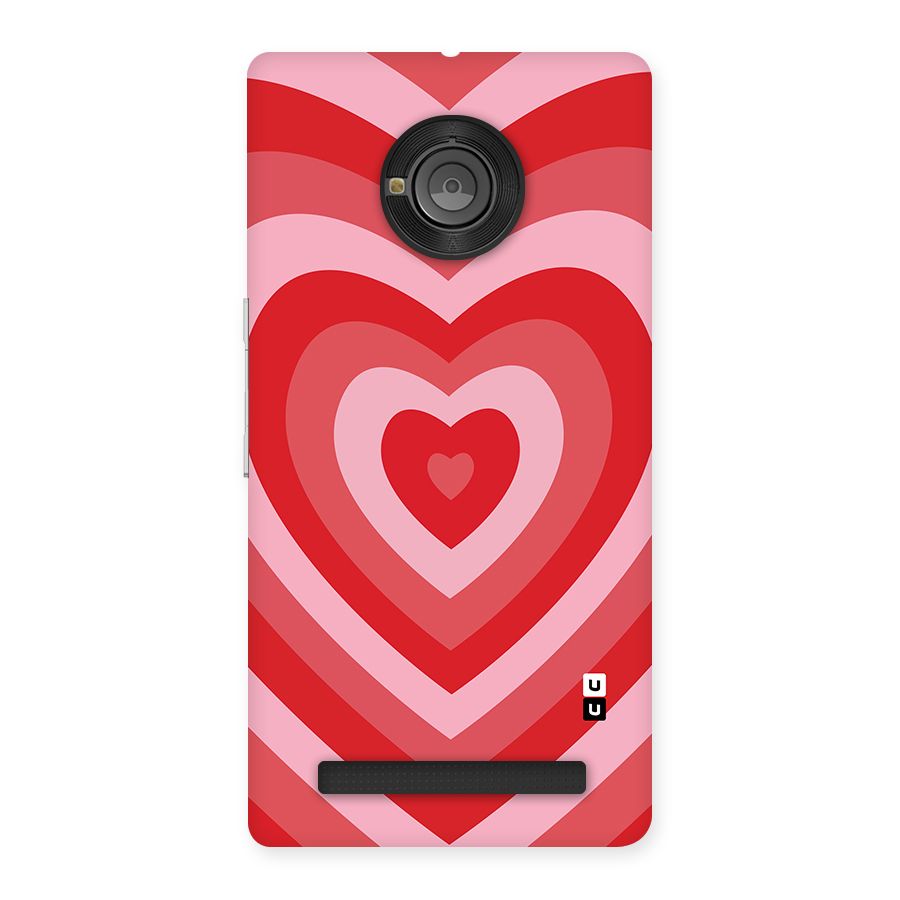 Red Retro Hearts Back Case for Yu Yunique